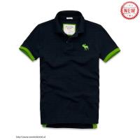 heren abercrombie and fitch korte polo t-shirt koningsblauw groen moose logo Fashion Online qfth8281